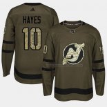 Maillot Hockey New Jersey Devils Jimmy Hayes 2018 Salute To Service Vert Militar