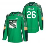 Maillot Hockey New York Rangers Jimmy Vesey 2018 Dia de San Patricio Vert