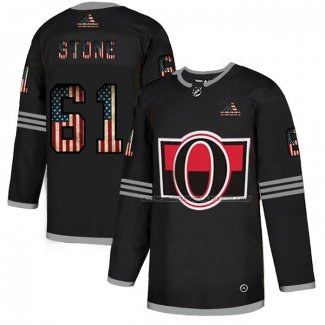 Maillot Hockey Ottawa Senators Mark Stone 2020 USA Flag Noir