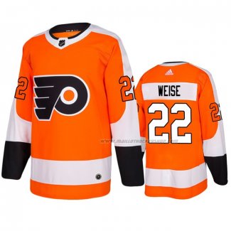 Maillot Hockey Philadelphia Flyers Dale Weise Domicile Authentique Orange