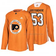 Maillot Hockey Philadelphia Flyers Shayne Gostisbehere New Season Practice Orange