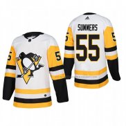 Maillot Hockey Pittsburgh Penguins Chris Summers Exterieur Authentique Joueur Blanc