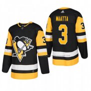 Maillot Hockey Pittsburgh Penguins Olli Maatta Domicile Authentique Joueur Noir