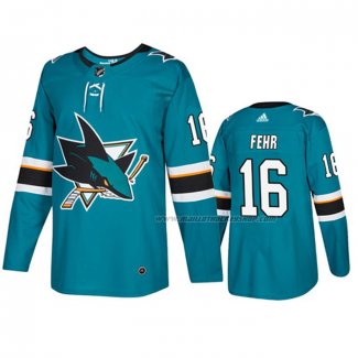 Maillot Hockey San Jose Sharks Eric Fehr Domicile Vert