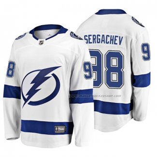 Maillot Hockey Tampa Bay Lightning Mikhail Sergachev 2019 Exterieur Breakaway Blanc