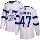 Maillot Hockey Toronto Maple Leafs Leo Komarov Authentique 2018 Stadium Series Blanc