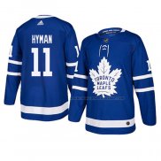 Maillot Hockey Toronto Maple Leafs Zach Hyman Authentique Domicile Bleu