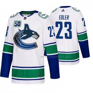 Maillot Hockey Vancouver Canucks Alexander Edler 2019-20 Exterieur Authentique Blanc