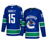 Maillot Hockey Vancouver Canucks Derek Dorsett Authentique Domicile Bleu