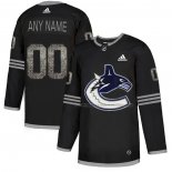Maillot Hockey Vancouver Canucks Personnalise Black Shadow Noir