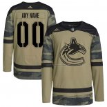 Maillot Hockey Vancouver Canucks Personnalise Military Appreciation Team Authentique Practice Camouflage