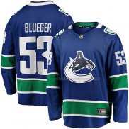 Maillot Hockey Vancouver Canucks Teddy Bleuger Domicile Breakaway Bleu