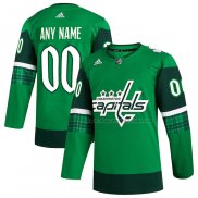 Maillot Hockey Washington Capitals 2023 St. Patrick's Day Authentique Personnalise Vert