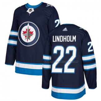 Maillot Hockey Winnipeg Jets Par Lindholm Domicile Authentique Bleu