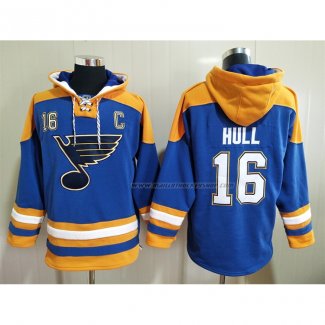 Veste a Capuche St. Louis Blues Brett Hull Bleu