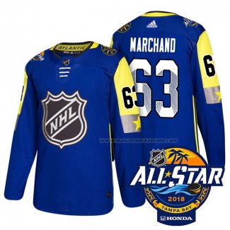 Maillot Hockey 2018 All Star Boston Bruins Brad Marchand Authentique Bleu