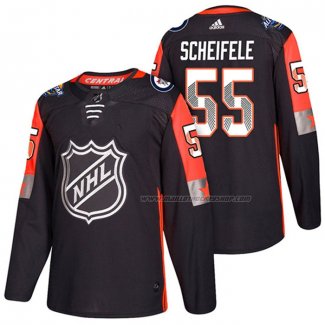 Maillot Hockey 2018 All Star Winnipeg Jets Mark Scheifele Noir2