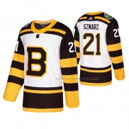 Maillot Hockey Boston Bruins Jordan Szwarz 2019 Winter Classic Blanc