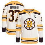 Maillot Hockey Boston Bruins Patrice Bergeron Alterner Primegreen Autentico Blanc