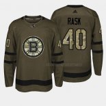 Maillot Hockey Boston Bruins Tuukka Rask 2018 Salute To Service Vert Militar