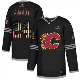 Maillot Hockey Calgary Flames Conroy 2020 USA Flag Noir