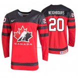 Maillot Hockey Canada Jake Neighbours 2019 Hlinka Gretzky Cup Rouge