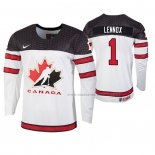 Maillot Hockey Canada Tristan Lennox 2019 Hlinka Gretzky Cup Blanc