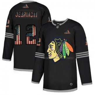 Maillot Hockey Chicago Blackhawks Debrincat 2020 USA Flag Noir