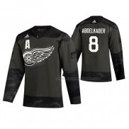 Maillot Hockey Detroit Red Wings Justin Abdelkader 2019 Veterans Day Camouflage