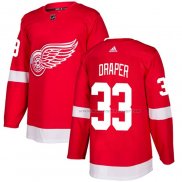 Maillot Hockey Detroit Red Wings Kris Draper Domicile Authentique Rouge