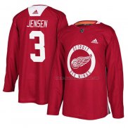 Maillot Hockey Detroit Red Wings Nick Jensen New Season Practice Rouge