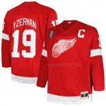 Maillot Hockey Detroit Red Wings Steve Yzerman Mitchell & Ness Big & Tall Captain Patch Blue Line Rouge