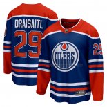 Maillot Hockey Edmonton Oilers Leon Draisaitl Domicile Breakaway Bleu
