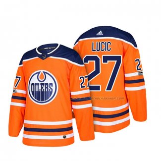 Maillot Hockey Edmonton Oilers Milan Lucic 2018 Orange