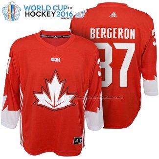 Maillot Hockey Enfant Canada Patrice Bergeron 2016 World Cup Rouge