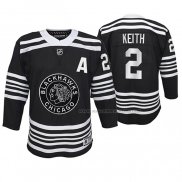 Maillot Hockey Enfant Chicago Blackhawks Duncan Keith Premier Alterner Noir