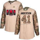 Maillot Hockey Enfant Ottawa Senators Craig Anderson Authentique 2017 Veterans Day Camouflage