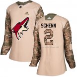 Maillot Hockey Femme Arizona Coyotes Luke Schenn Authentique 2017 Veterans Day Camouflage