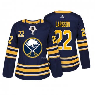 Maillot Hockey Femme Buffalo Sabres Johan Larsson Authentique Joueur Bleu