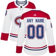 Maillot Hockey Femme Montreal Canadiens Personnalise Exterieur Blanc