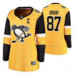 Maillot Hockey Femme Pittsburgh Penguins Sidney Crosby Alterner Breakaway Or