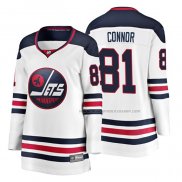 Maillot Hockey Femme Winnipeg Jets Kyle Connor Heritage Breakaway Blanc