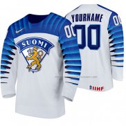 Maillot Hockey Finlandia Personnalise Domicile 2020 Iihf World Championship Blanc