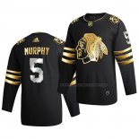 Maillot Hockey Golden Edition Chicago Blackhawks Connor Murphy Limited Authentique 2020-21 Noir