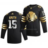 Maillot Hockey Golden Edition Chicago Blackhawks Zack Smith Limited Authentique 2020-21 Noir