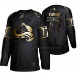 Maillot Hockey Golden Edition Colorado Avalanche Ray Bourque Retired Joueur Noir