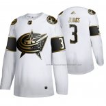 Maillot Hockey Golden Edition Columbus Blue Jackets Seth Jones Authentique Blanc