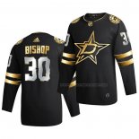 Maillot Hockey Golden Edition Dallas Stars Ben Bishop Limited Authentique 2020-21 Noir