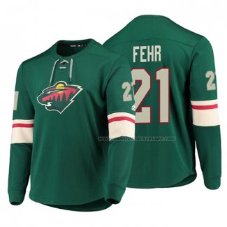 Maillot Hockey Minnesota Wild Eric Fehr Platinum Vert