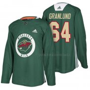 Maillot Hockey Minnesota Wild Mikael Granlund New Season Practice Vert